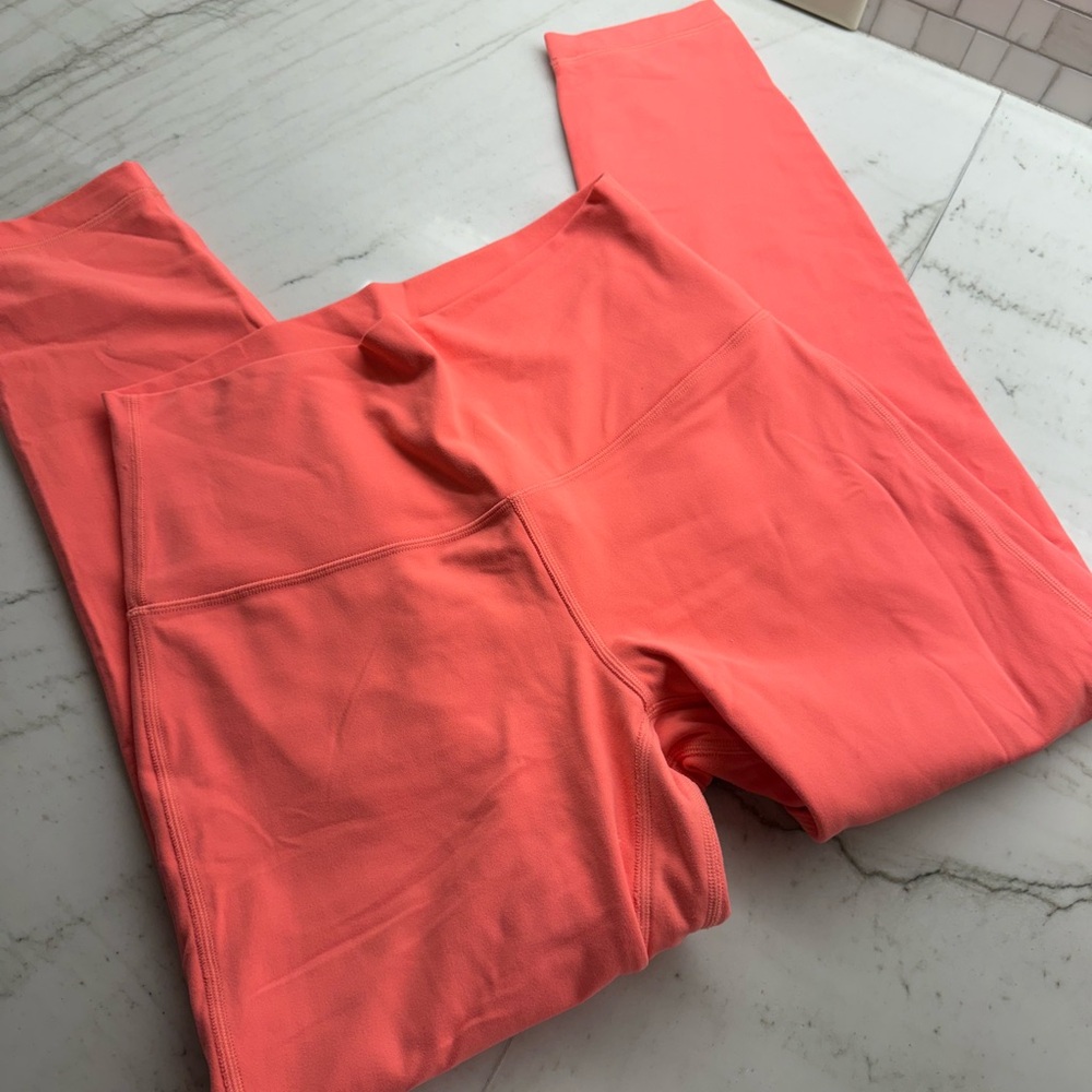 Lululemon Coral High-Waisted Leggings